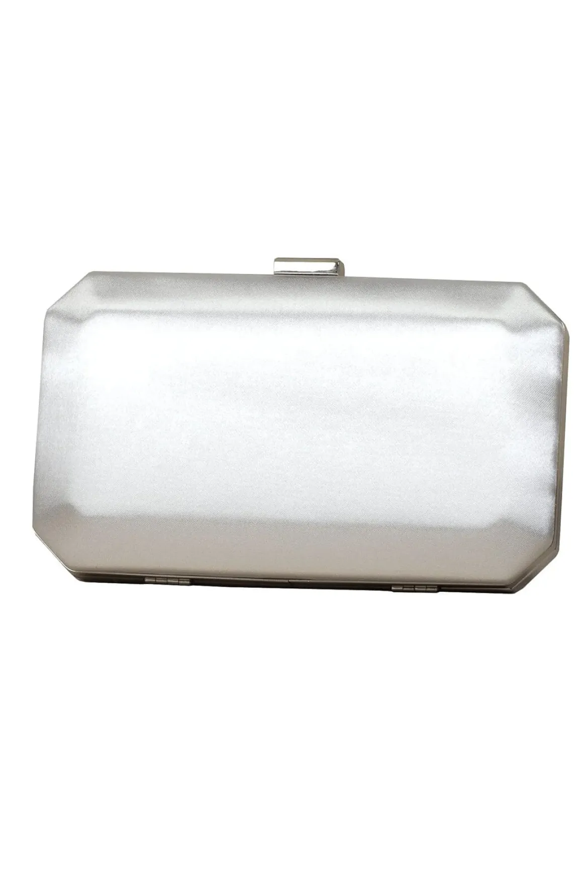 Box Clutch – Ebony Ivory Satin | The Perfect Bridal Company