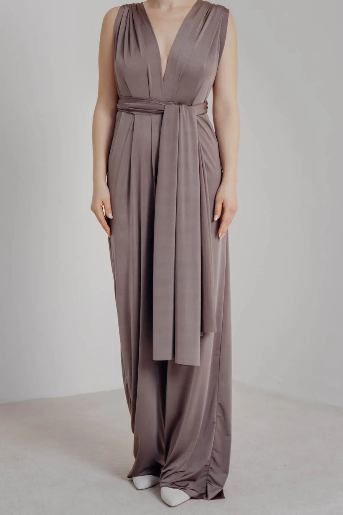 Brauner Einteiler – Jumpsuit Convertible Mushroom Twobirds