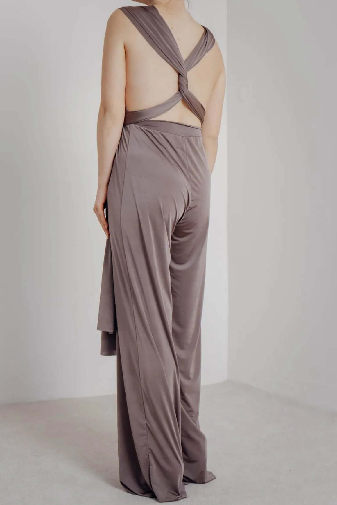 Brauner Einteiler – Jumpsuit Convertible Mushroom Twobirds