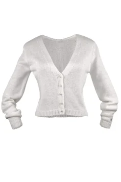 Braut Cardigan mit Perlenknöpfen