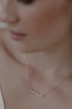Braut Halskette mit Kristallen – Estelle
