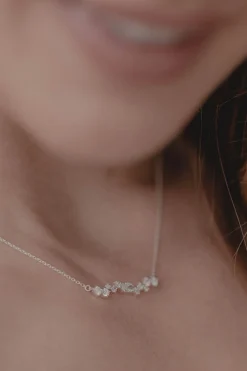 Braut Halskette mit Kristallen – Estelle