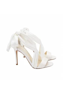 Braut High Heels mit Seidenband und Schleife – Kate Bella Belle Shoes
