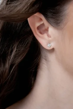 Braut Ohrstecker in Kristall-Optik
