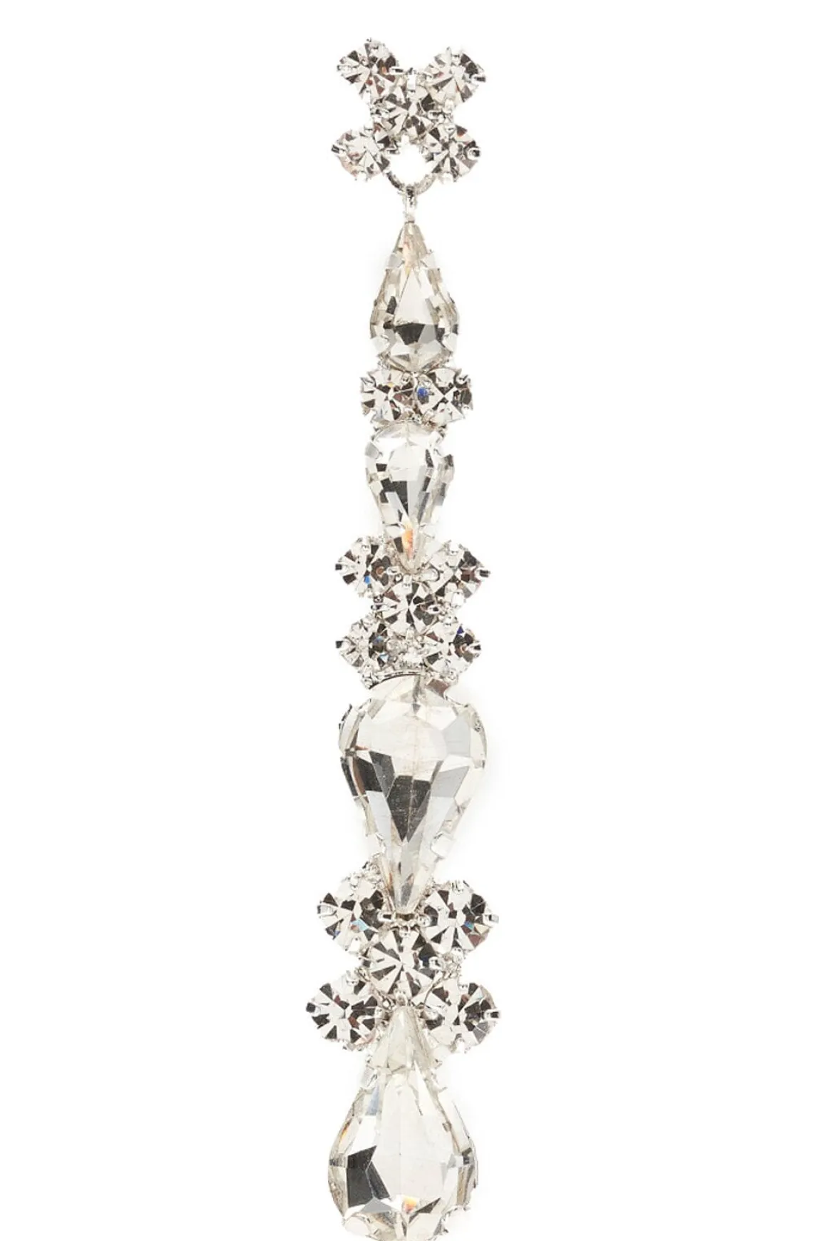 Braut Ohrstecker mit Strass-Anhängern