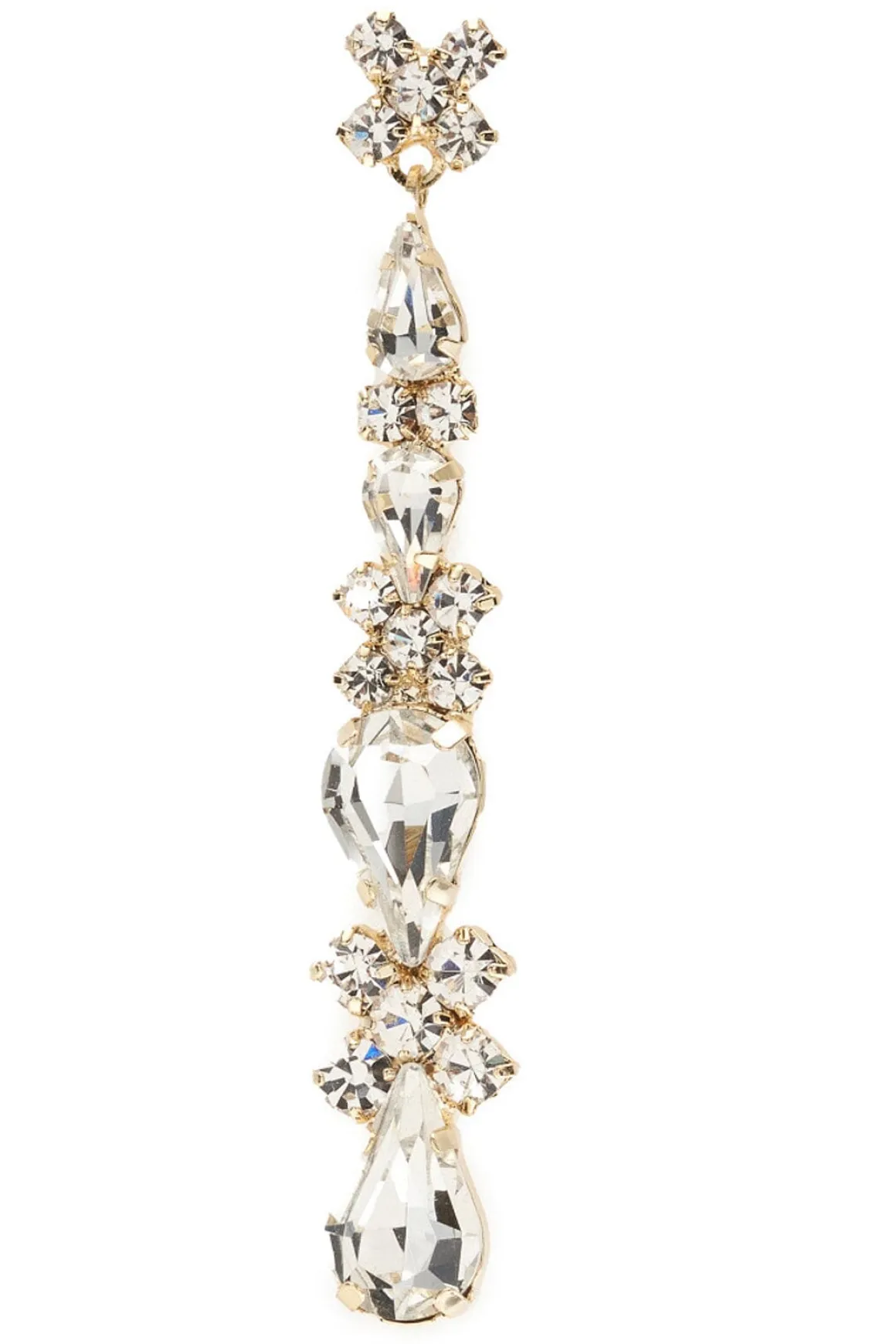 Braut Ohrstecker mit Strass-Anhängern
