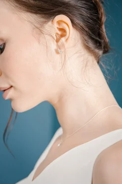 Braut Ohrstecker mit Zirkonia Kristallen - Dazzling Beauty