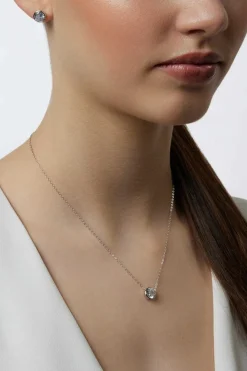 Braut Ohrstecker und Halskette mit Strass