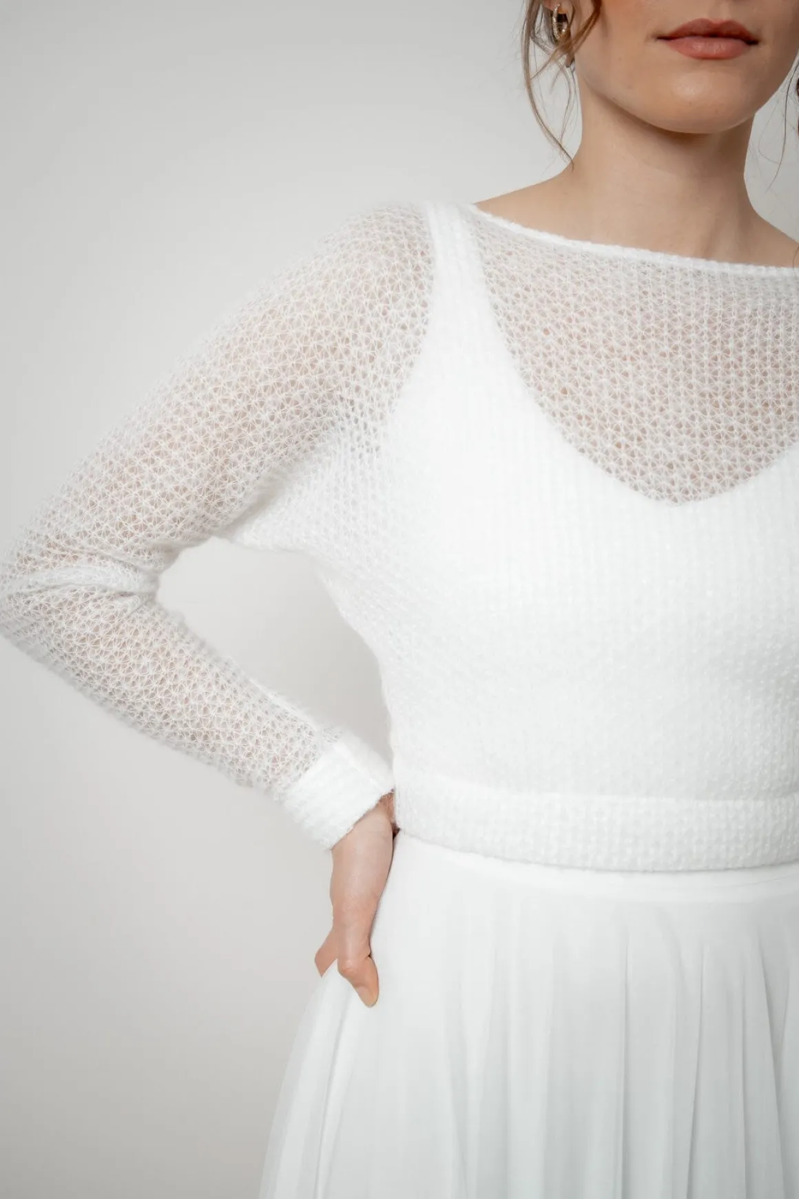 Braut Pullover aus Strickmix – Yosie noni
