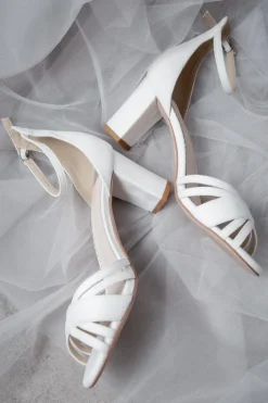 Braut Sandale aus Velours – Frankie | The Perfect Bridal Company