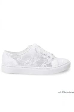 Braut Sneakers mit Blumenspitze – Nadine | G.Westerleigh