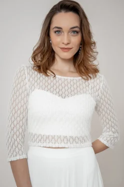 Braut Strick-Top mit Vintagemuster – Haldis noni