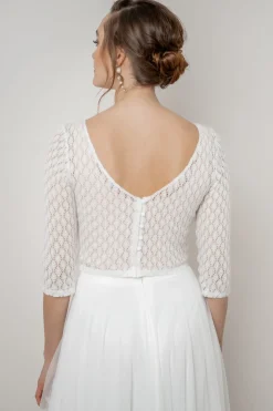 Braut Strick-Top mit Vintagemuster – Haldis noni