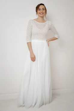 Braut Strick-Top mit Vintagemuster – Haldis noni