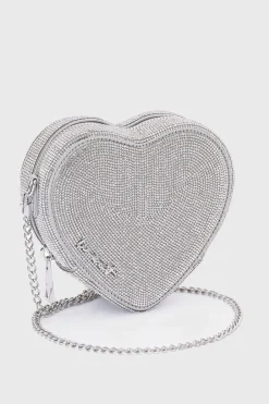 Braut Tasche in Herzform – Midi Heart Bag Crystal Silver | Weat