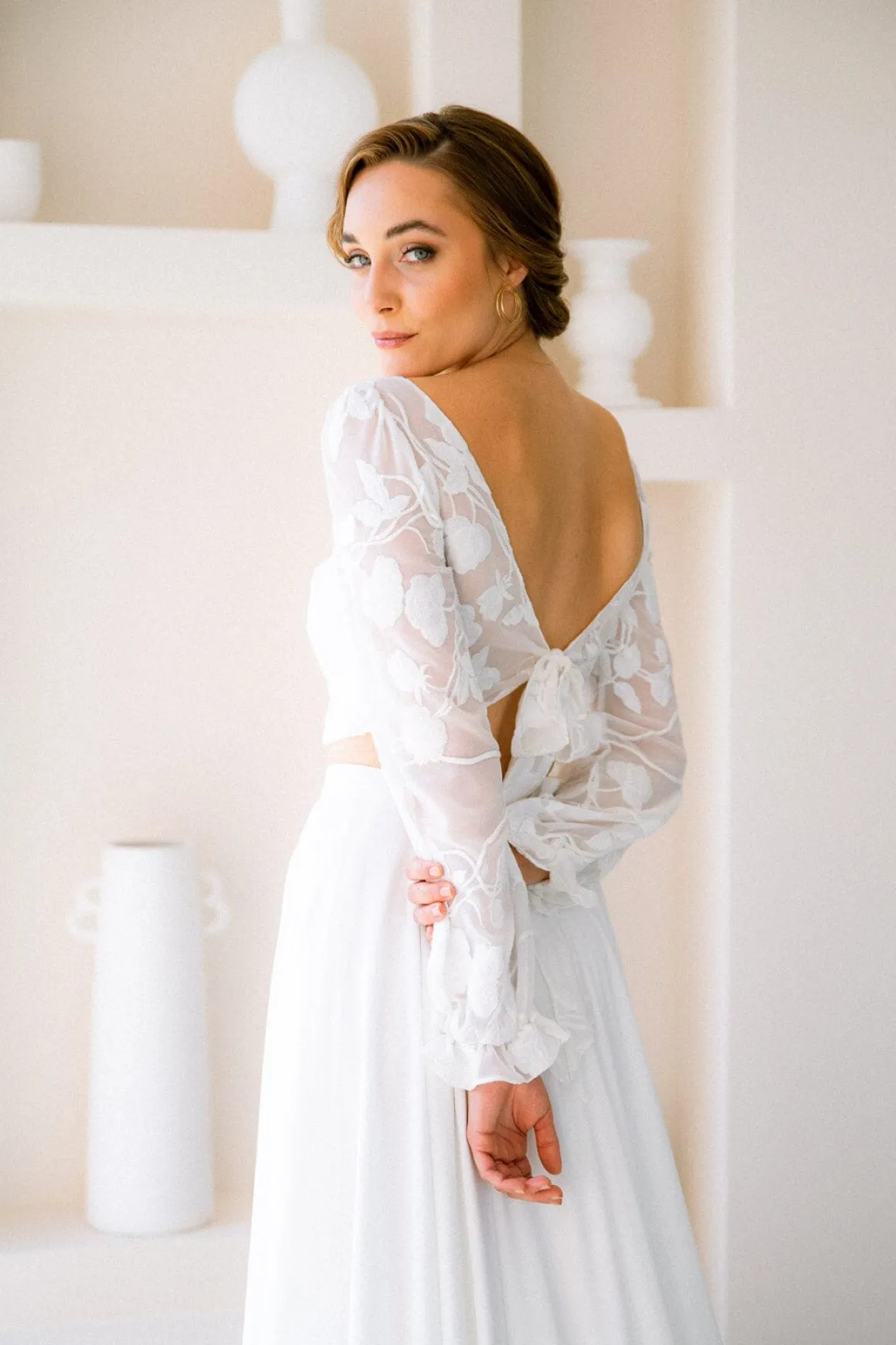 Braut Top mit Blumenmuster – Laina noni