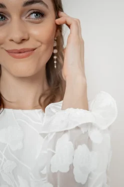 Braut Top mit Blumenmuster – Laina noni