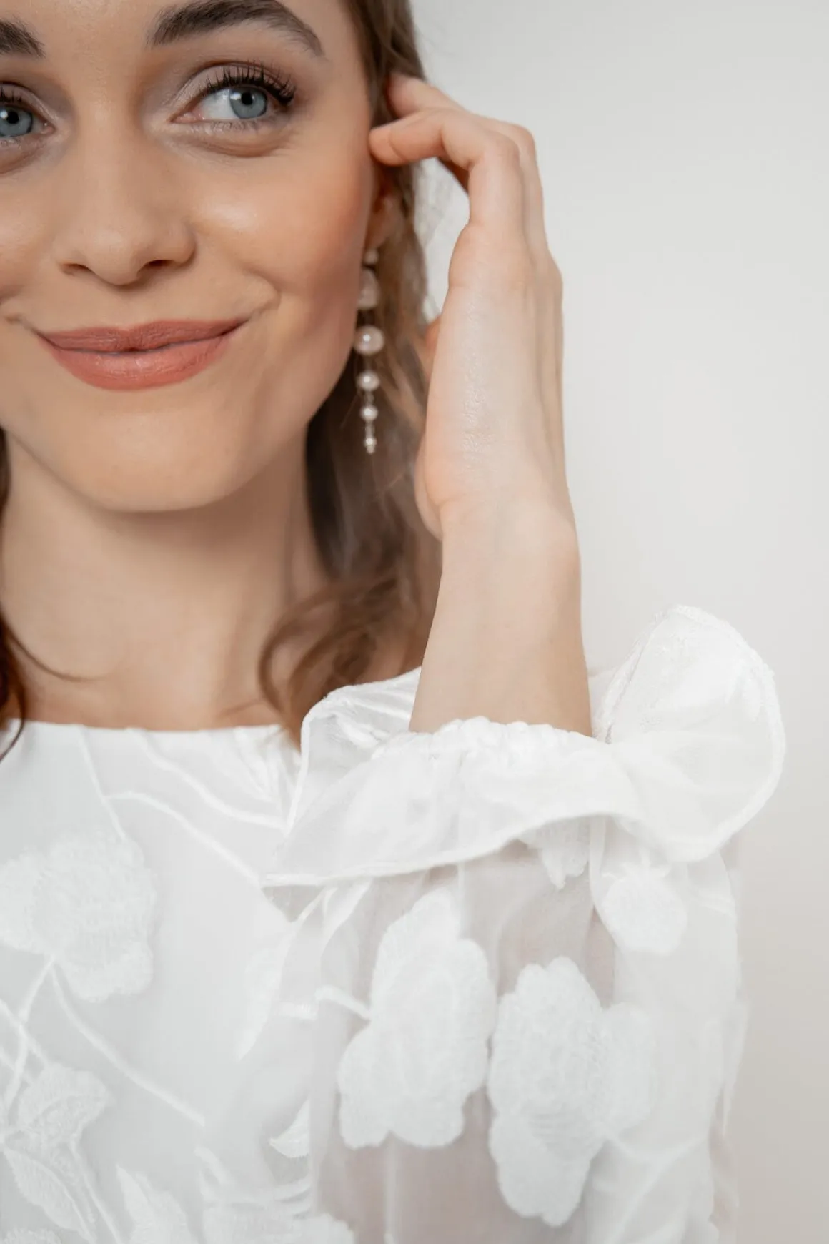 Braut Top mit Blumenmuster – Laina noni