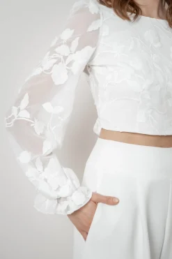 Braut Top mit Blumenmuster – Laina noni