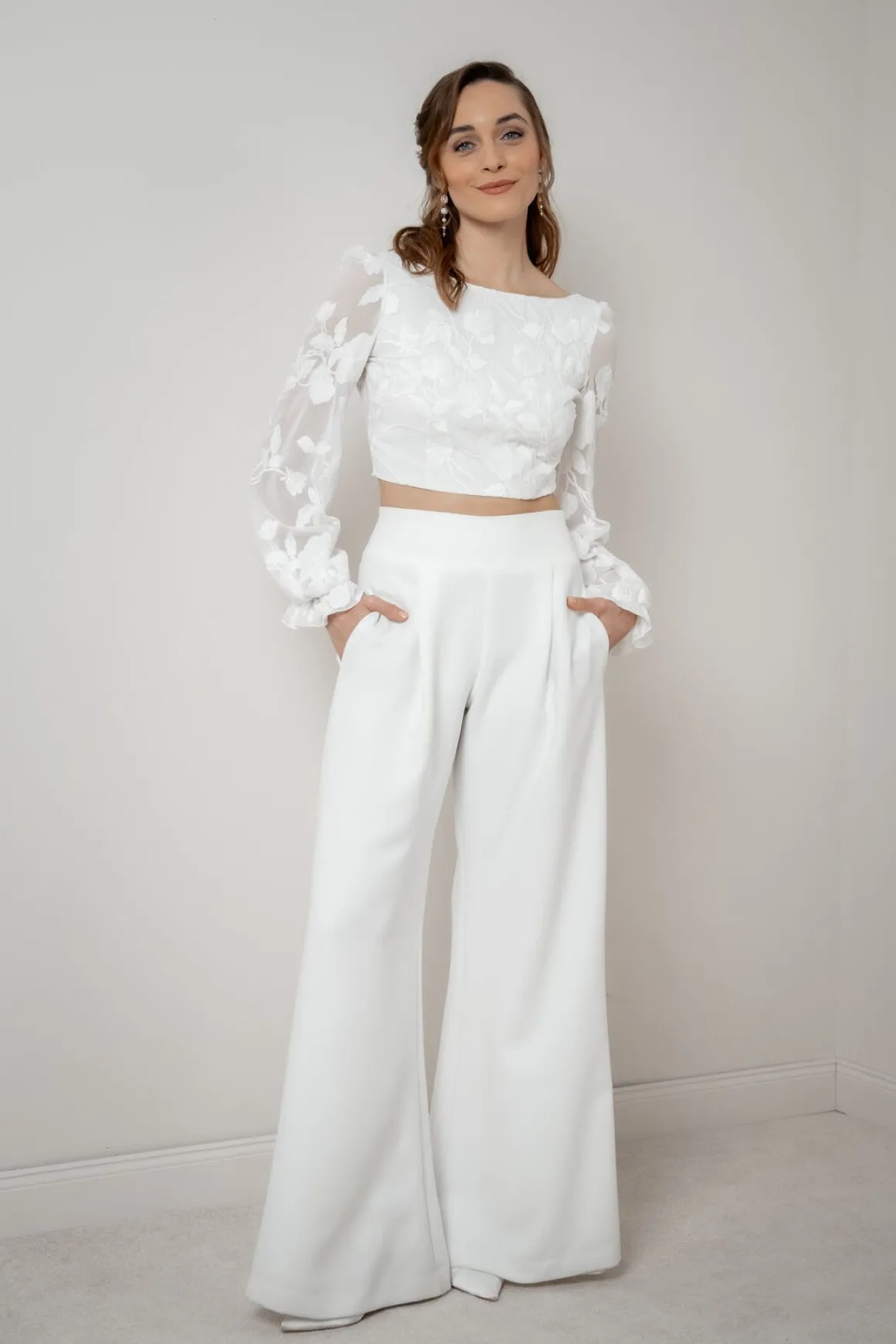 Braut Top mit Blumenmuster – Laina noni