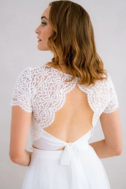 Braut Top mit Rückendetail – Zadie noni