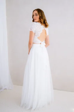 Braut Top mit Rückendetail – Zadie noni