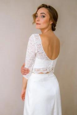 Braut Top mit tiefem Rücken – Florens noni