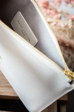 Braut-Pouch, Clutch mit Schriftzug