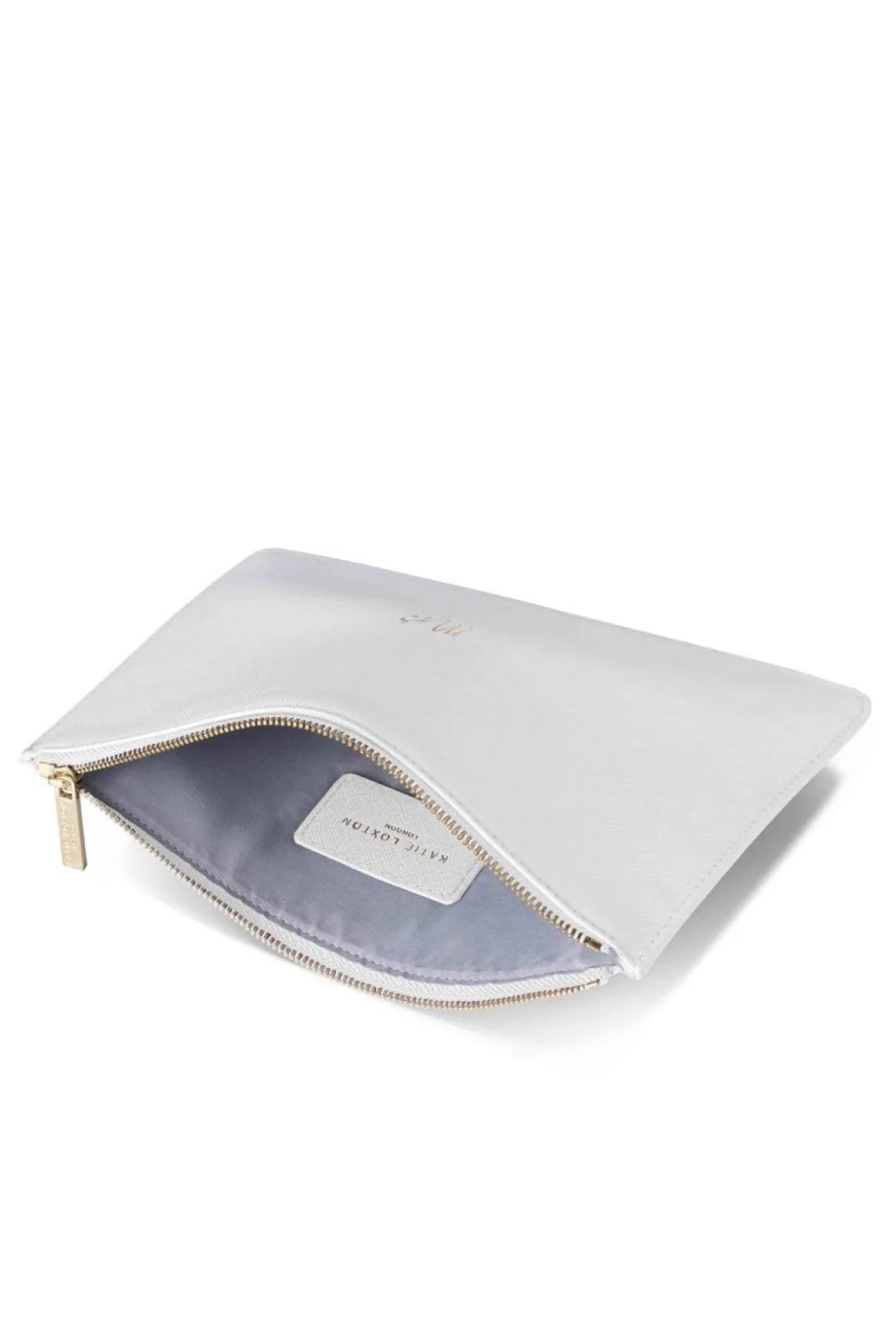 Braut-Pouch, Clutch mit Schriftzug "Mrs" in Chalky White – Katie Loxton