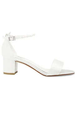 Brautsandalen mit Perlen – Beatrice Ivory Satin | G.Westerleigh