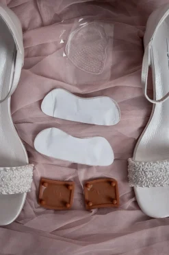 Brautschuh mit Perlen – Lauren Ivory Satin | G.Westerleigh