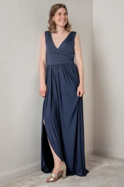 Dunkelblaues Brautjungfernkleid | Eliza & Ethan