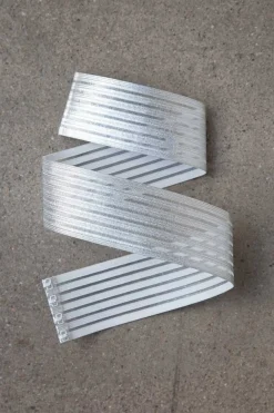 Elastischer Brautgürtel in Silber – Mailenn noni