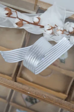 Elastischer Brautgürtel in Silber – Mailenn noni