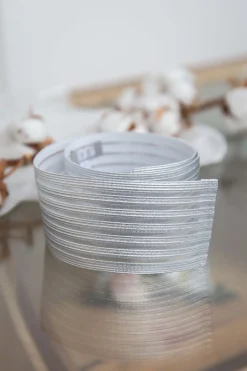 Elastischer Brautgürtel in Silber – Mailenn noni