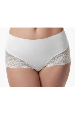 Figurformender Mid-Waist Slip in Ivory