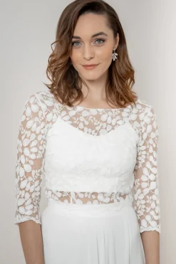 Halbtransparentes Braut Top – Heda noni