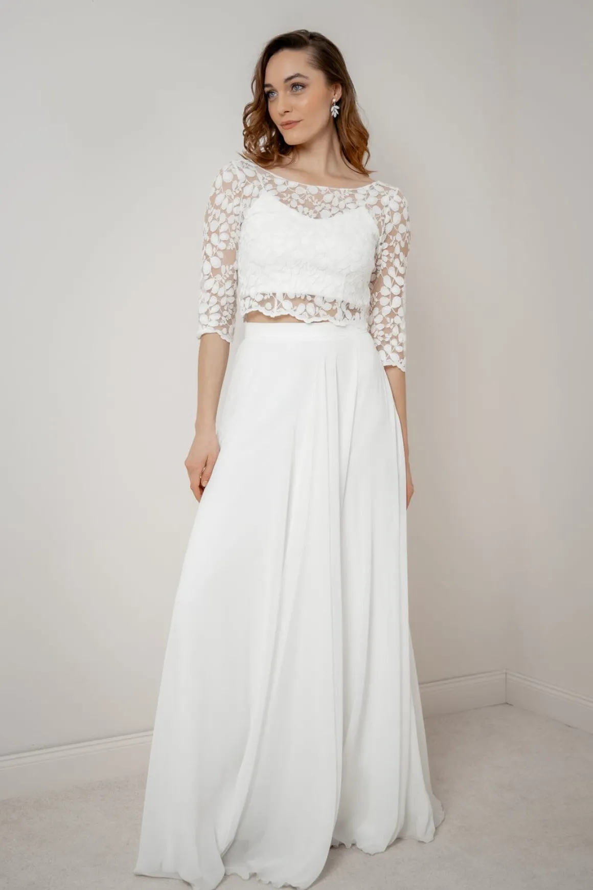 Halbtransparentes Braut Top – Heda noni