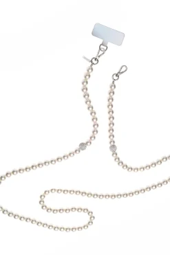 Handykette mit Perlen und Strass