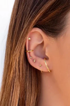 Kleiner Ear Cuff, Ohrmanschette mit glatter Oberfläche