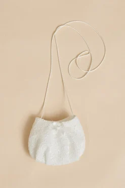 Kommuniontasche aus Spitze mit Schleife