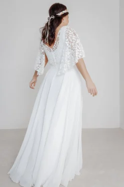 Langer Braut Rock aus Chiffon – Isla noni Curvy