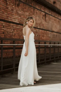 Maxi-Braut Rock mit Schlitz – Lunamae noni
