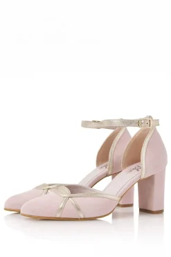 Pastellfarbene Brautschuhe – Nowi Powder Pink Suede