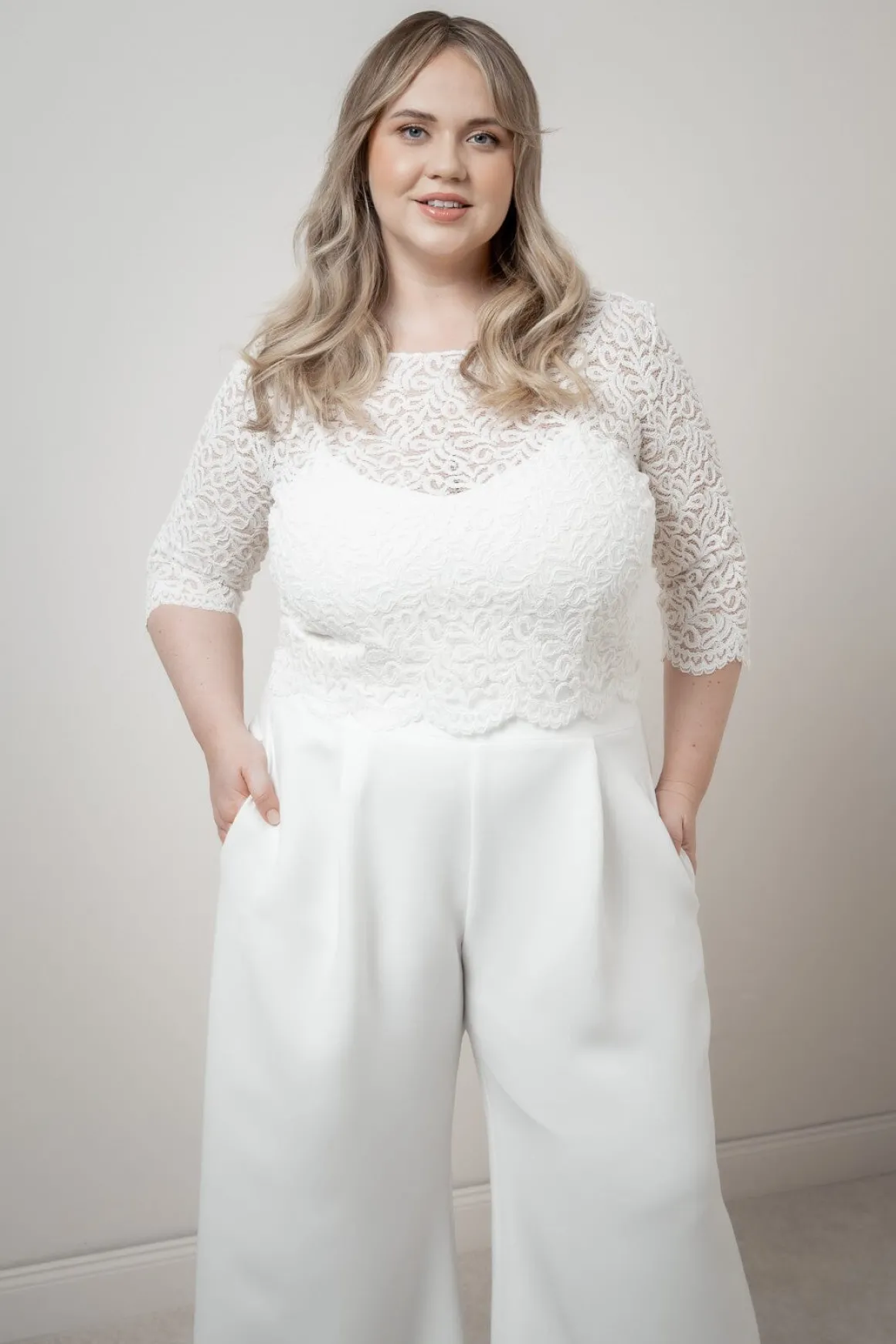 Plus Size Braut Top aus Vintage-Spitze – Florens noni Curvy
