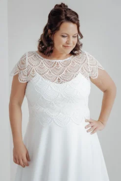 Plus Size Braut Top mit Boho-Muster – Niah noni Curvy