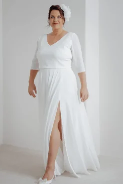Plus Size Top mit V-Ausschnitten – Ona noni Curvy by you