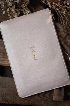 Pouch in Metallic White "Bridesmaid" – Katie Loxton