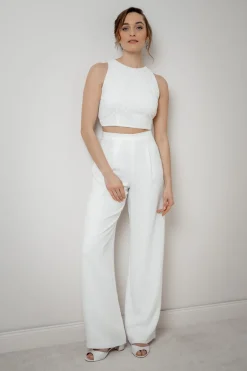 Rückenfreies Braut Top mit Vintage-Muster – Neela noni
