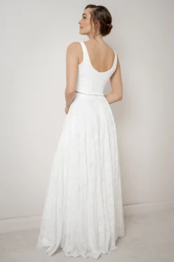 Ärmelfreies Braut Top – Majvi Ivory noni